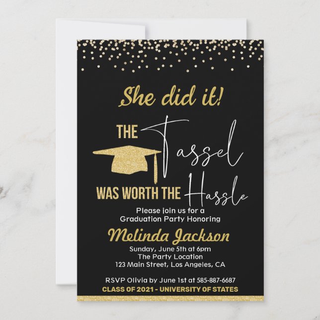 Graduation Party Invitation (Front)