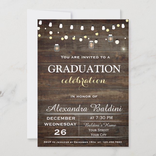 Graduation Party Invitation (Front)