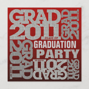 Graduation Party Invitation 2011 Red 1