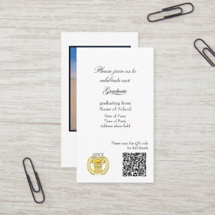 Graduation Party Invitation Enclosure Card