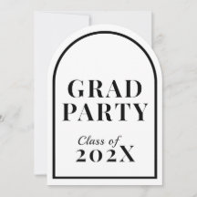 Graduation Party Invitations for Grads - Template