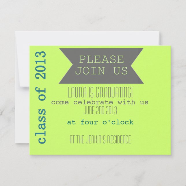 Graduation Party Invite (Front)