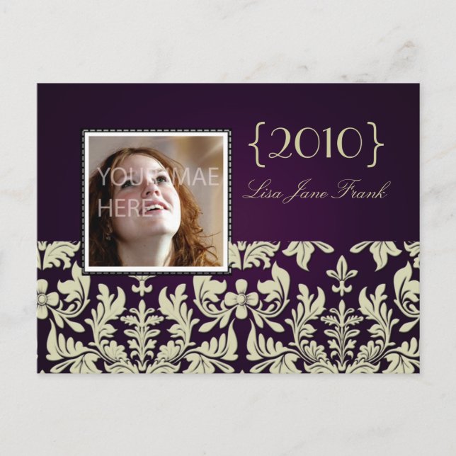 Graduation party invite postcards (Front)