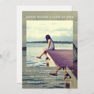 Graduation Party Layered Photo Invitation