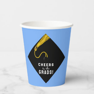Graduation Party Light Blue Paper Cups