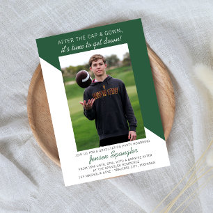 Graduation Party Open House 2023 Photo Green Invitation