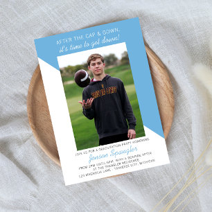 Graduation Party Open House 2025 Photo Light Blue Invitation