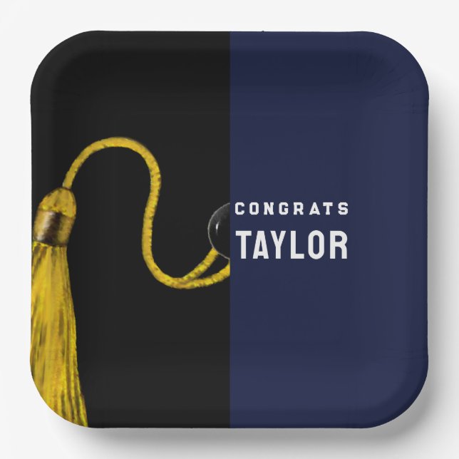 Graduation Party Paper Plates (Front)