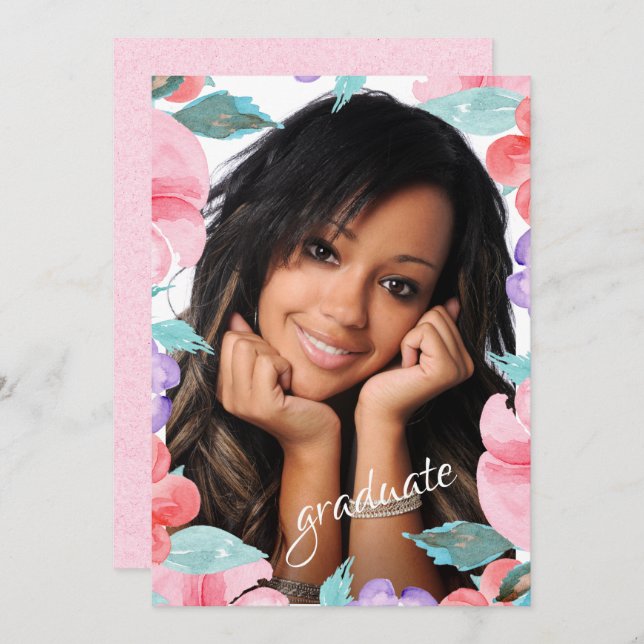 Graduation Party Photo Invitation (Front/Back)