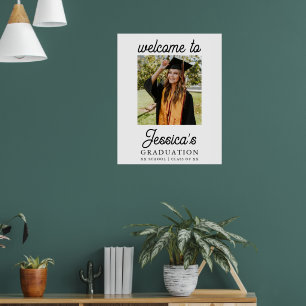 Graduation Party Photo Welcome Poster