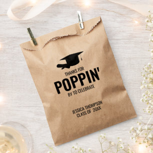Graduation Party Popcorn Cookie Class of 2024 Favour Bag