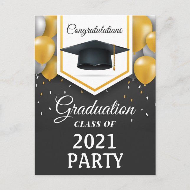 Graduation Party Postcard (Front)