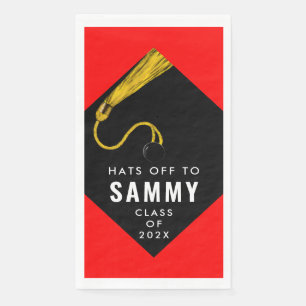 Graduation Party Red Napkin