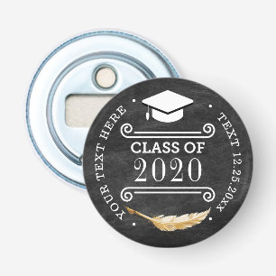 Graduation Party Retro Chalkboard Personalized Bottle Opener