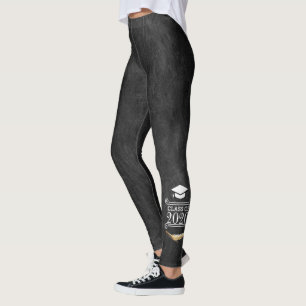 Graduation Party Retro Chalkboard Personalized Leggings