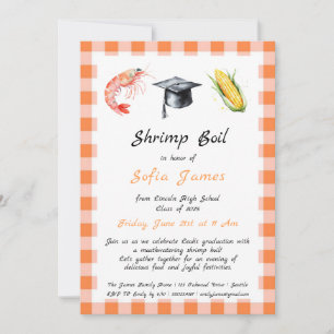Graduation Party Shrimp Boil Invitation