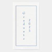 Graduation Party Student Graduate 2025 Text Blue