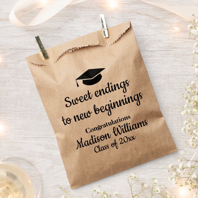 Graduation Party Sweet Ending Treat Bags Favour Ba (Clipped)
