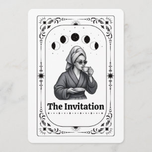 Graduation Party Tarot Nurse Teacher Law Graduate Invitation