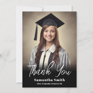 Graduation Party Thank You Photo Invitation