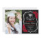 Graduation Party With Photo - Black Silver Red