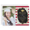 Graduation Party With Photo - Gold Black Red