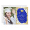 Graduation Party With Photo - Gold Royal Blue