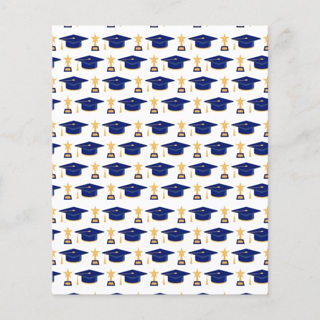 Graduation Pattern Scrapbook Paper  (Front)