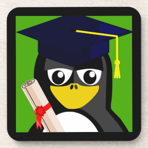 GRADUATION PENGUIN COASTER