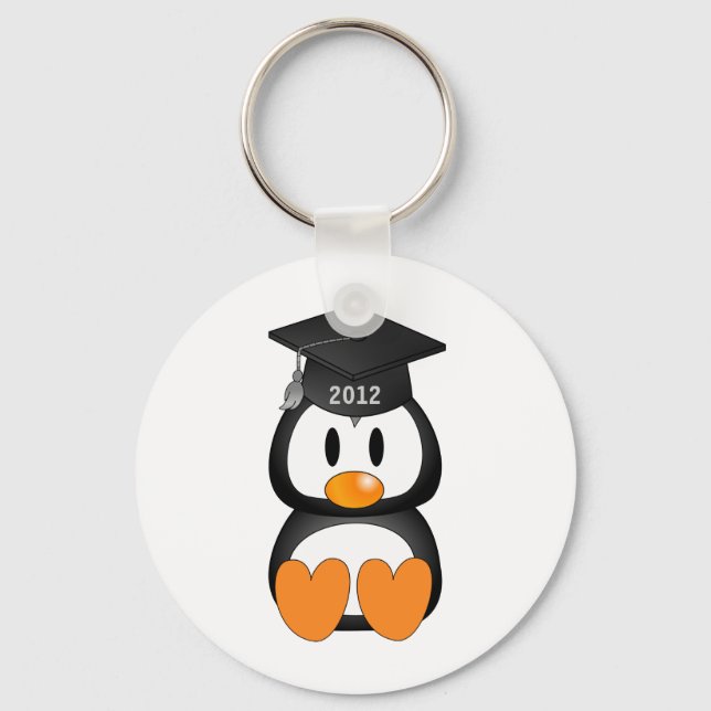 Graduation Penguin Keychain (Front)