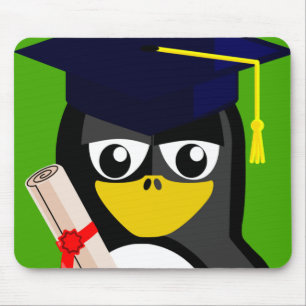 GRADUATION PENGUIN MOUSE PAD