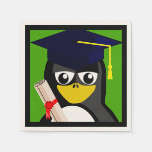 GRADUATION PENGUIN NAPKIN