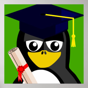 GRADUATION PENGUIN POSTER