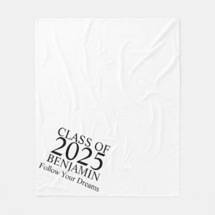 Graduation Personalized Blanket, Graduation Gifts Fleece Blanket
