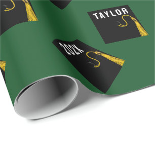 graduation personalized gift wrapping paper