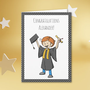 Graduation Personalized Graduate Celebrating Cute Card