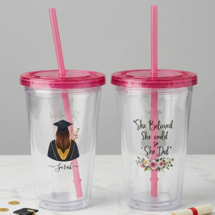 Graduation Personalized Graduate Senior University Acrylic Tumbler