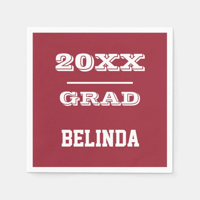 Graduation Personalized Ideas Napkin (Front)
