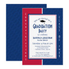 GRADUATION Personalized Red White Blue Graduate
