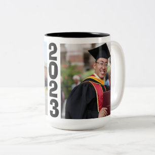 Graduation Photo 2023 Two-Tone Coffee Mug