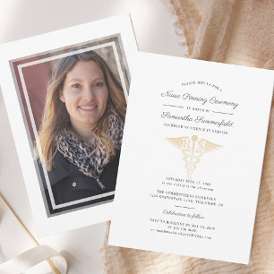 Graduation Photo 2026 Nurse Pinning Ceremony Invitation