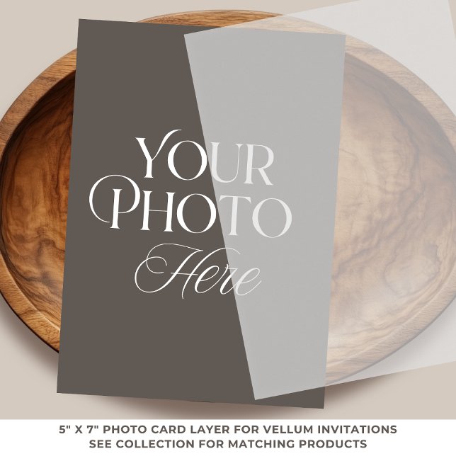 Graduation Photo Card Layer for Vellum (Personalize this template to upload your own photo)
