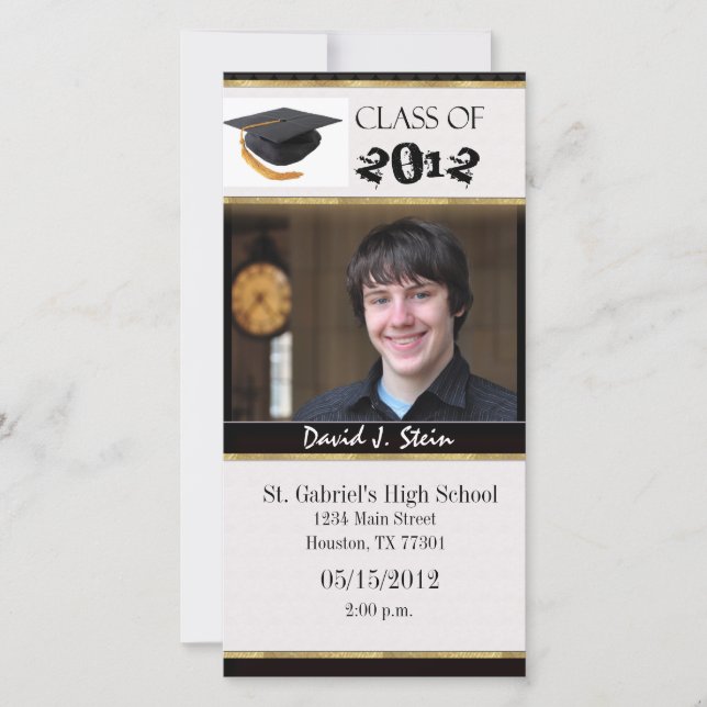 Graduation Photo Card Template (Front)