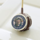 Graduation Photo Class Year Modern Navy Blue White