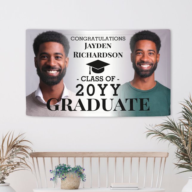 Graduation Photo Collage Custom Grad Congrats Banner (Graduation Photo Collage Custom Grad Congrats Banner
)