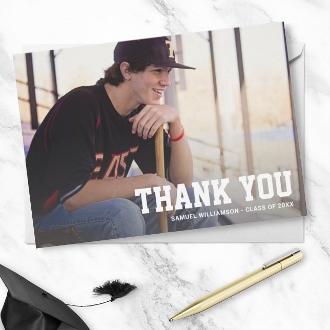 Graduation Photo Custom Thank You Note Backside (Creator Uploaded)