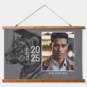 Graduation Photo Display Bois Taché Tapisserie mur