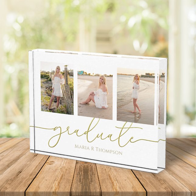 Graduation Photo Gold Calligraphy Script (Creator Uploaded)