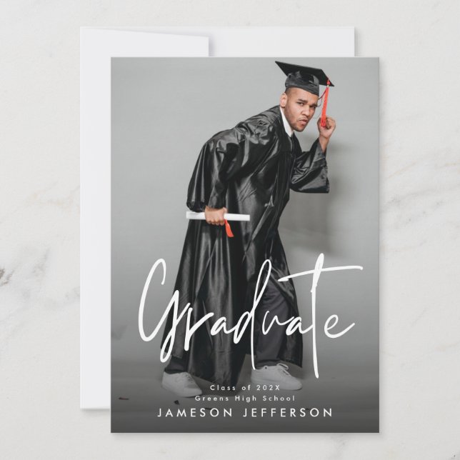 Graduation Photo Graduate Announcement (Front)
