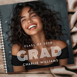 Graduation photo graduate name year guest book